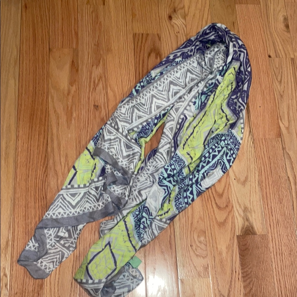 Stella & Dot Colorful Patterned Scarf